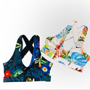 2 Nike sport bras strappy back